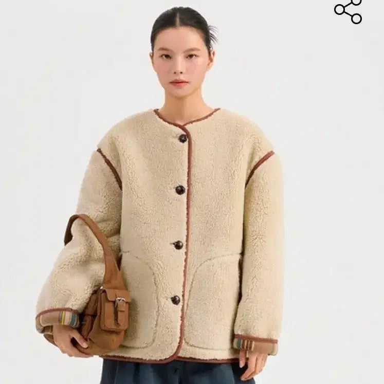 [BUNJANG] Lucky Chouette Fur Jacket / (새) 럭키슈에뜨 퍼 쟈켓 F