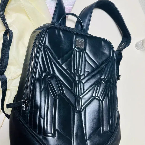 [BUNJANG] MCM Men's Backpack Black / mcm백팩