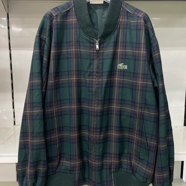 [BUNJANG] Lacoste Check Blouson Jacket / 라코스테 체크 블루종 자켓 100