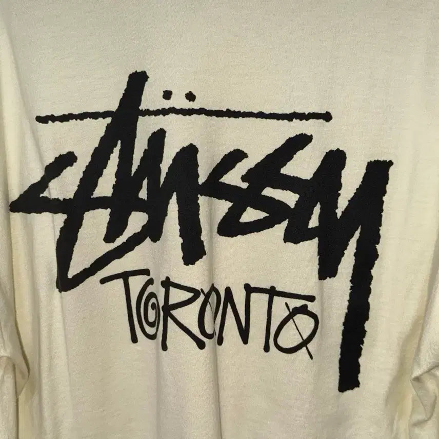 [BUNJANG] Stussy Toronto Butter Yellow T-Shirt - Size L / 스투시 토론토 버터옐로우 L 새상품