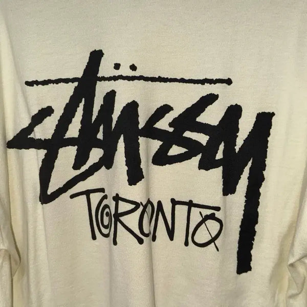 [BUNJANG] Stussy Toronto Butter Yellow T-Shirt - Size L / 스투시 토론토 버터옐로우 L 새상품