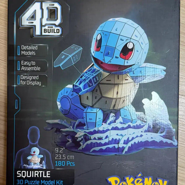 [BUNJANG] Pokemon Squirtle 4D Build 3D Model Kit / 4D build, Pokemon Squirtle 3D Model Kit 포켓몬 꼬북이퍼즐