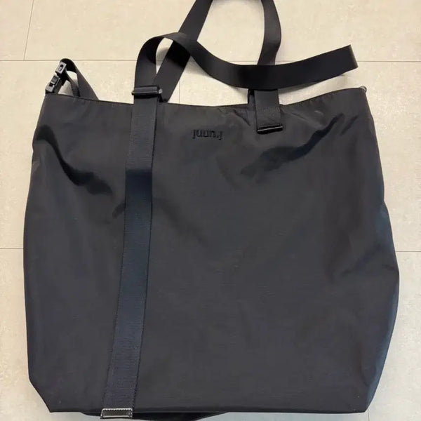 [BUNJANG] Juun.J Black Two-Way Shoulder Bag / [Free] 준지 블랙 투웨이 백