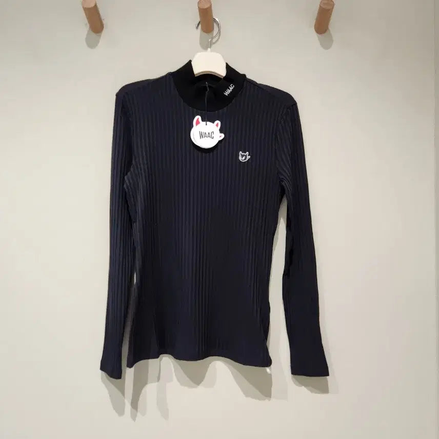 [BUNJANG] WAAC Women's Essential High-Neck Basic Golf T-Shirt / 새상품)WAAC] 왁  여성  에센셜 하이넥  베이직  골프 티셔츠