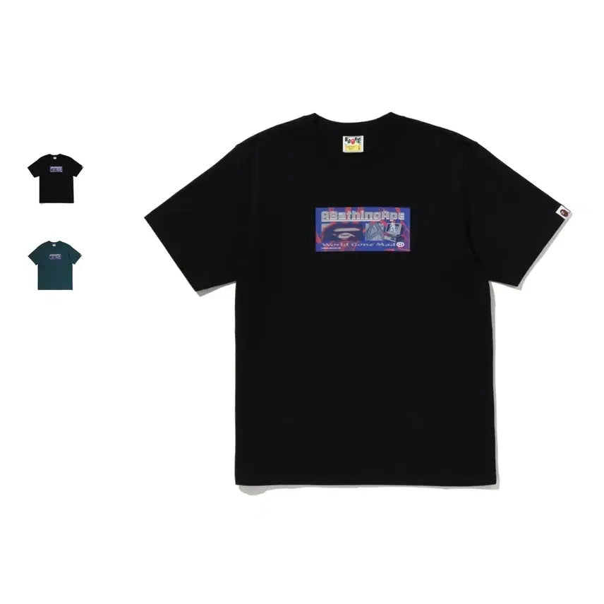 [BUNJANG] BAPE Handprint Logo T-Shirt / 베이프 핸드프린트 로고 반팔티