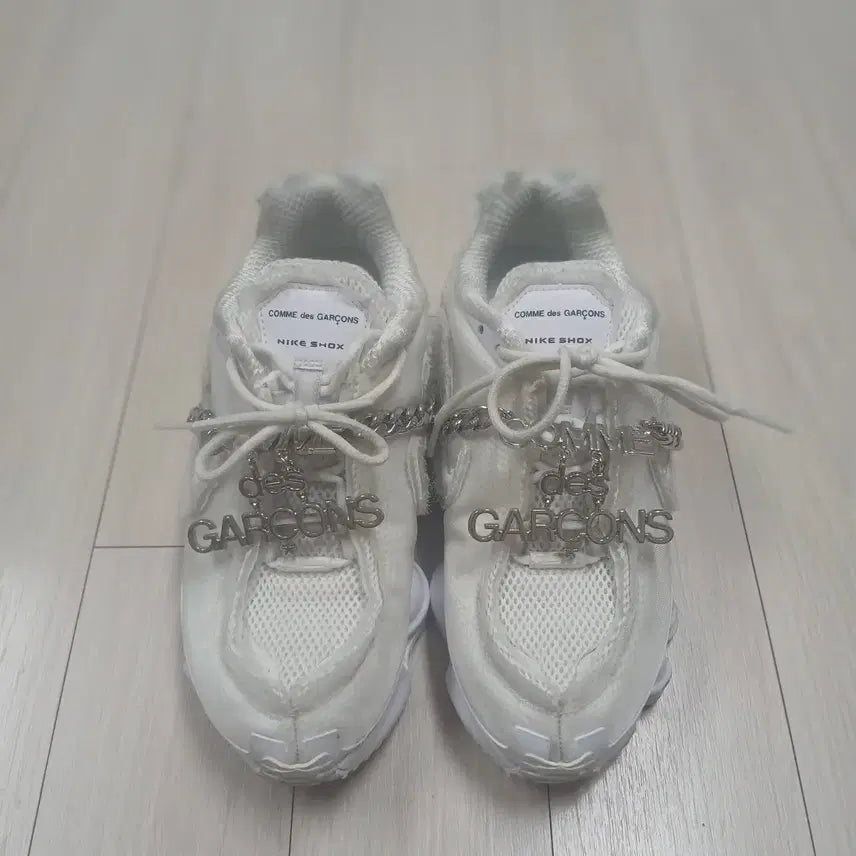 [BUNJANG] Comme des Garçons x Nike Collaboration Sneakers White / 꼼데가르송 나이키 쇼X 콜라보 스니커즈 화이트