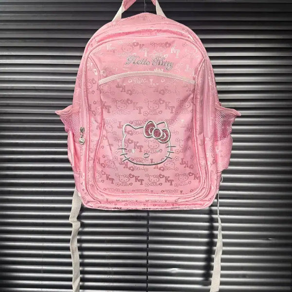 [BUNJANG] Hello Kitty Pink Backpack School Bag / 헬로키티 핑크 백팩 학교 가방 갸루 로리걸 지뢰계 분홍색 캐릭터 만화 애니