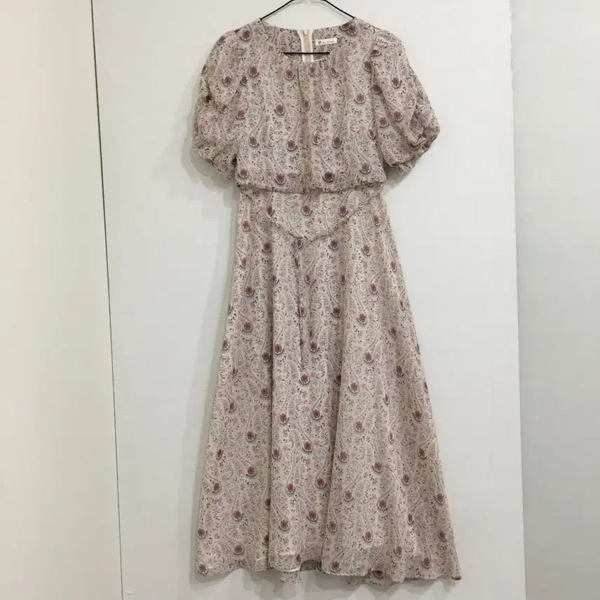 [BUNJANG] It MICHAA Belted Chiffon Long Dress / 잇미샤 벨티드 쉬폰 롱 원피스 55
