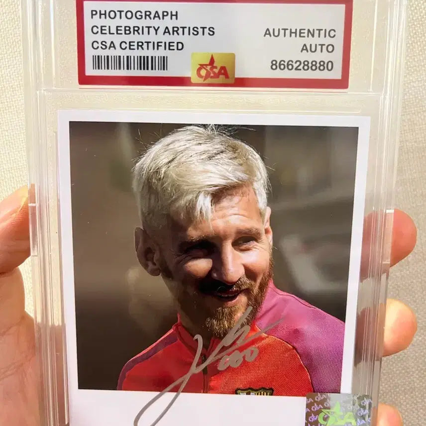 [BUNJANG] Lionel Messi Autographed Photocard with CSA Certified Case / 리오넬 메시 친필싸인 포토카드  | CSA 인증 케이스 포함 | 소장용 최상급