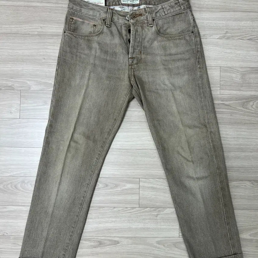 [BUNJANG] PT05 Deluxe Selvedge Beige Denim Pants - Size 31/32 / PT05 / 디럭스 셀비지 베이지 데님 / 31