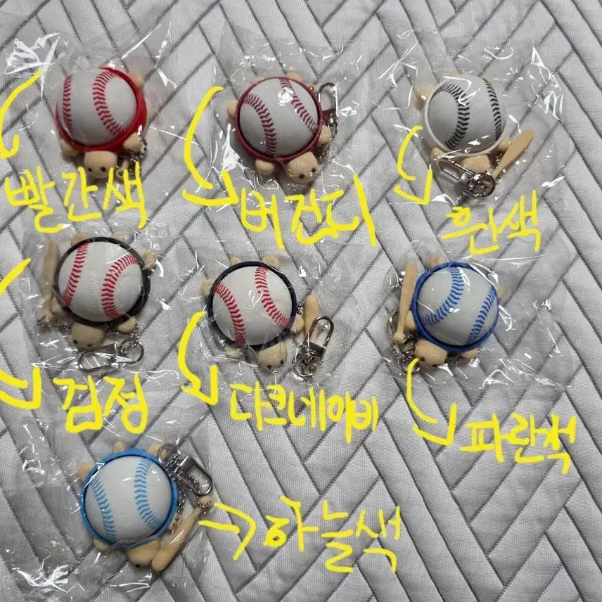 [BUNJANG] Lucky Baseball Character Keychain / 행운의 야구부기 클릭커