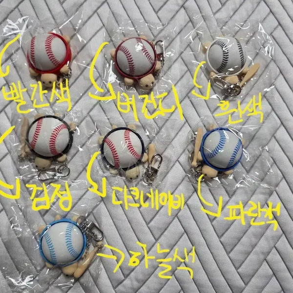 [BUNJANG] Lucky Baseball Character Keychain / 행운의 야구부기 클릭커