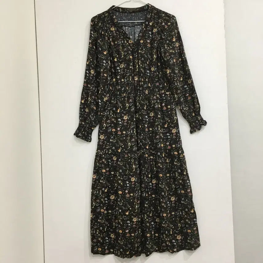 [BUNJANG] Thursday Island Floral Puff Sleeve Mini Dress / 써스데이아일랜드 잔꽃 퍼프 원피스 S