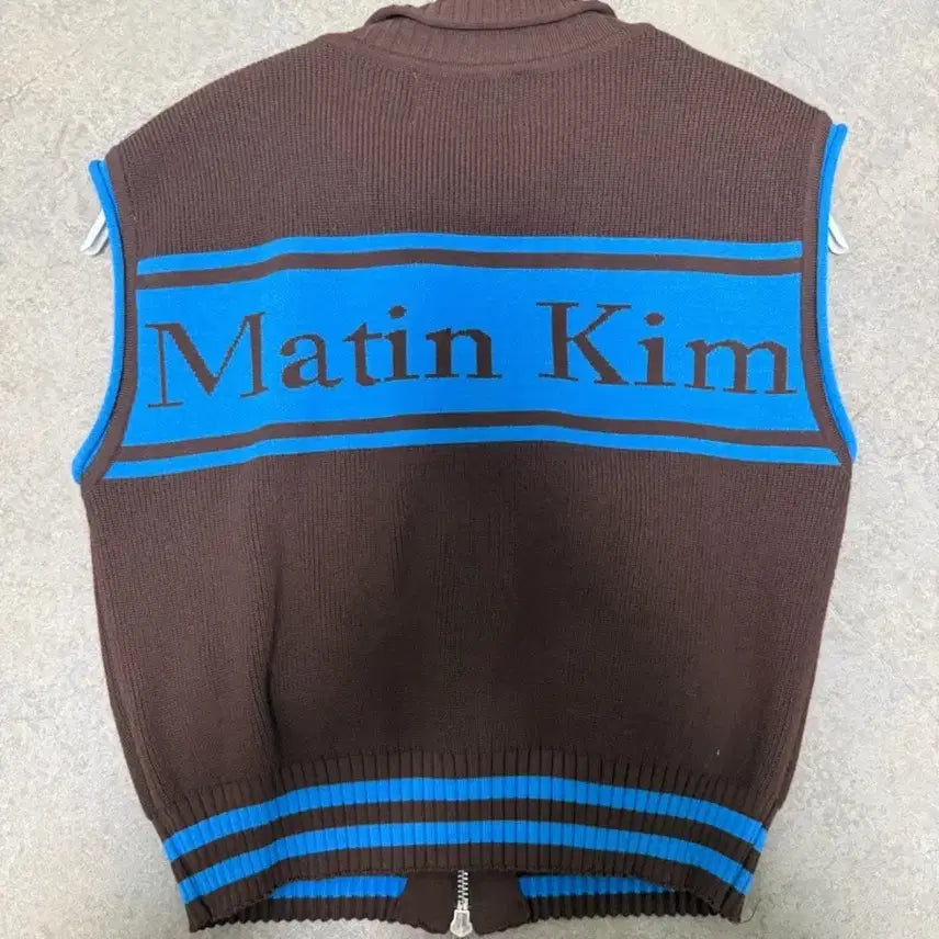 [BUNJANG] Matinkim Spell Point Knit Vest Brown / 마뗑킴 스펠 포인트 니트 베스트 브라운 s