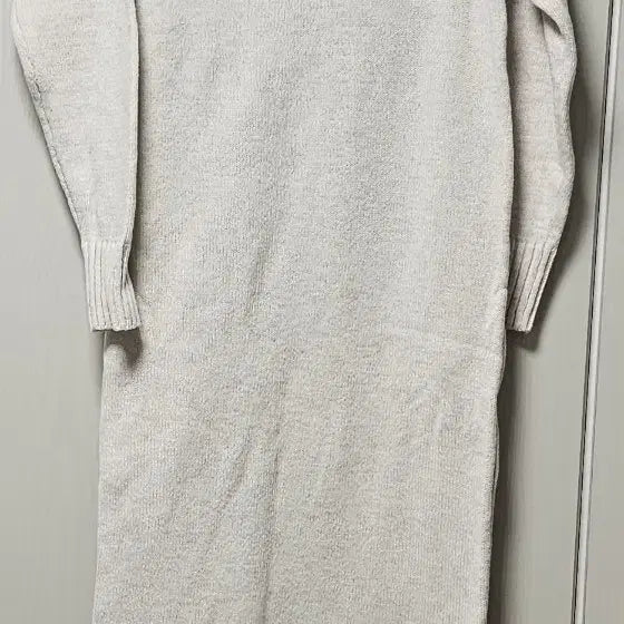 [BUNJANG] V-Neck Knit Maxi Dress / 니트 원피스 롱 원피스