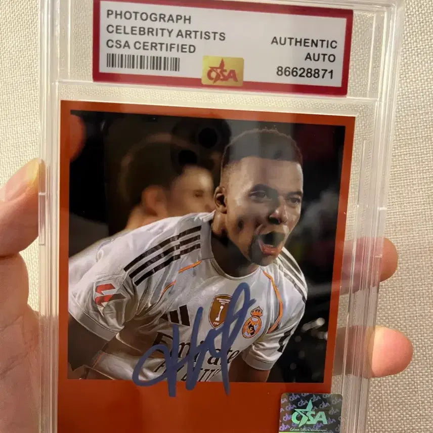 [BUNJANG] Kylian Mbappé Autographed Photocard CSA Certified / 킬리안 음바페 친필싸인 포토카드