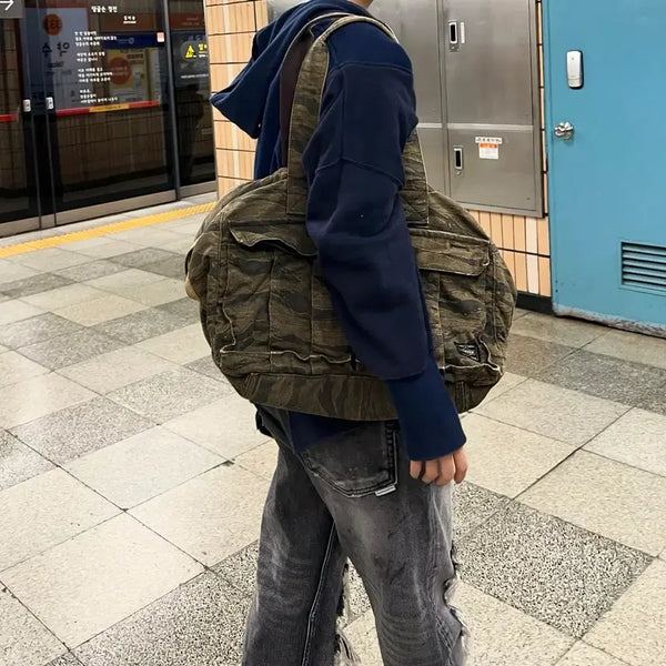 [BUNJANG] Porter-Green Eye Camo Tote Shoulder Bag / PORTER-GREEN EYE TOTE BAG 포터 카모 숄더백