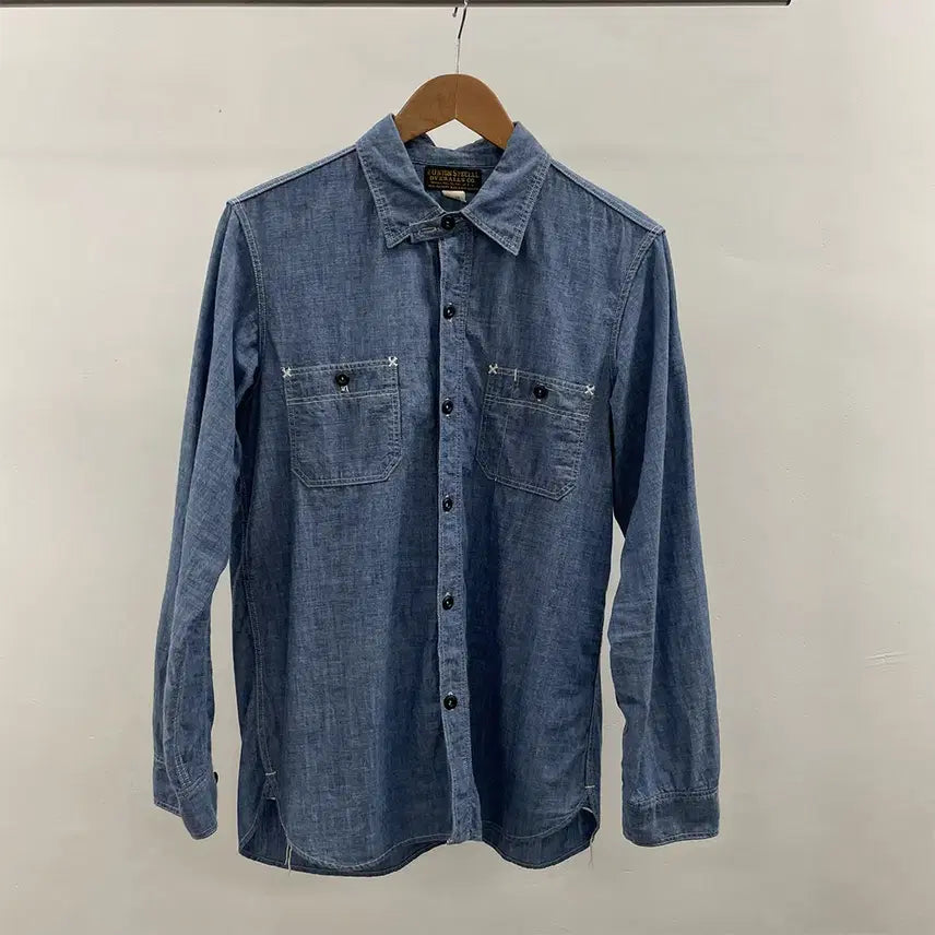 [BUNJANG] Freewheelers Neil Shirt Chambray Shirt Size 16 / (최종가) 프리휠러스 닐셔츠 샴브레이셔츠 16사이즈