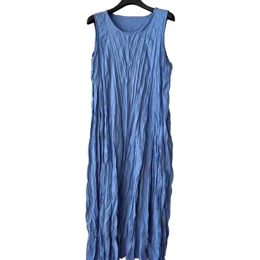 [BUNJANG] Baneike Sleeveless Creased Dress / F/ 반에이크 민소매 구김원피스