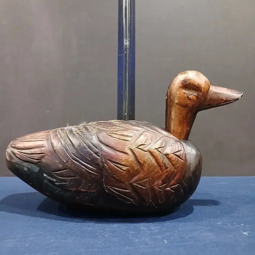 [BUNJANG] Vintage Wooden Duck Figurine (Hollow) / 나무오리(목안)