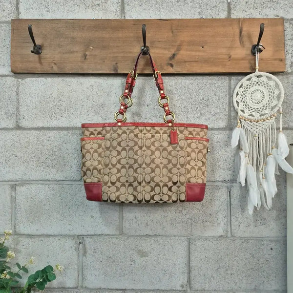 [BUNJANG] Coach Signature Soho Tote Bag/Shoulder Bag / 코치 시그니처 소호 토트백/숄더백