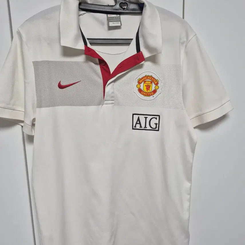 [BUNJANG] Nike Manchester United Men's Polo T-Shirt Size 100 / 나이키 정품 맨체스터 유나이티드 카라반팔티 100사이즈 팝니다