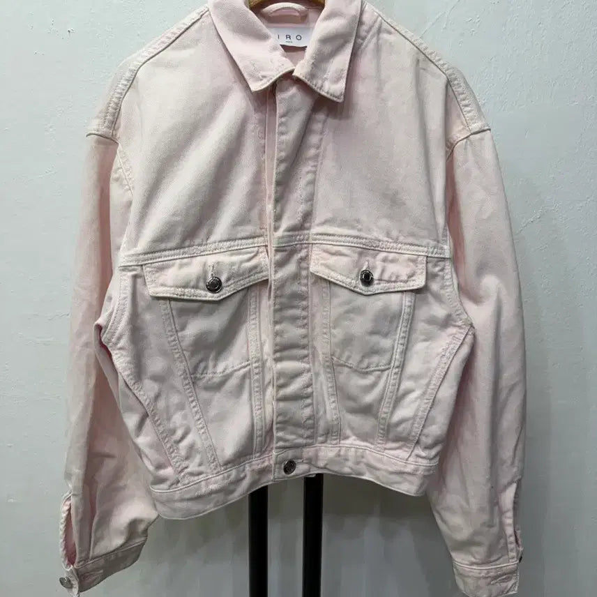 [BUNJANG] IRO Pink Denim Jacket (Size 34) / 정품) IRO 이로 한섬 핑크 데님 자켓 청자켓 34