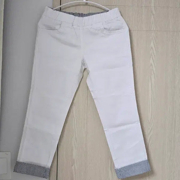 [BUNJANG] Spandex Blend 7/10 Length Banded Pants / 새것 밴딩 7부 바지 (스판) 프리