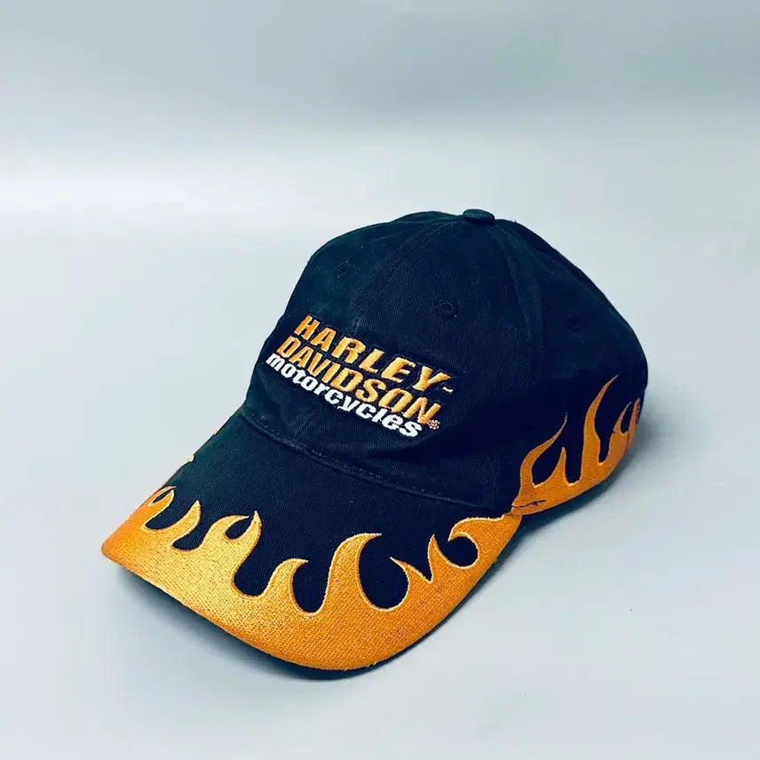 [BUNJANG] Harley-Davidson Flame Embroidered Ball Cap / 할리 데이비슨(Harley-Davidson) 플레임 자수 볼캡