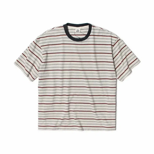 [BUNJANG] Tilate Vintage Border T-Shirt White XL / 틸레이트 빈티지 보더 티셔츠 화이트 XL