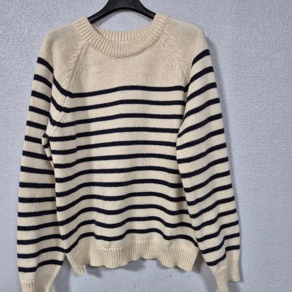 [BUNJANG] DE FOND Striped Knit Top / DE FOND 스트라이프 니트티 66