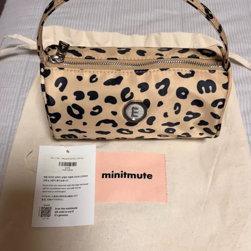 [BUNJANG] MinuteMute Tokyo Closer Leopard Bag / 미닛뮤트 도쿄 클로써클 레오파드