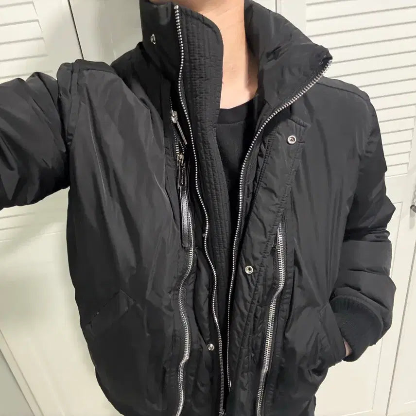 [BUNJANG] Dsquared2 Plate Double High-Neck Zipper Goose Down Padding / [48] 디스퀘어드 플레이트 더블 하이넥 지퍼 구스다운 패딩