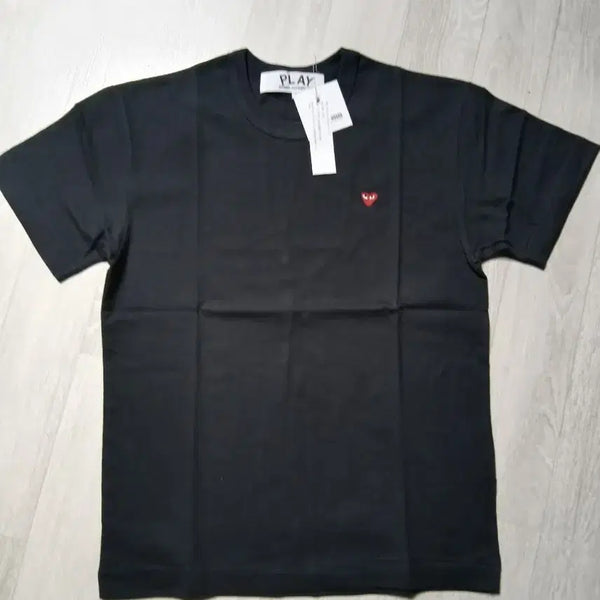 [BUNJANG] Comme des Garçons Play Black Small Heart Logo T-Shirt / 꼼데가르송 플레이 반팔티 블랙 스몰 하트m