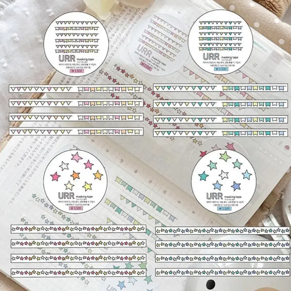 [BUNJANG] Yur Line Washi Tape Set (4 types) / [4종set]유르 라인 마테