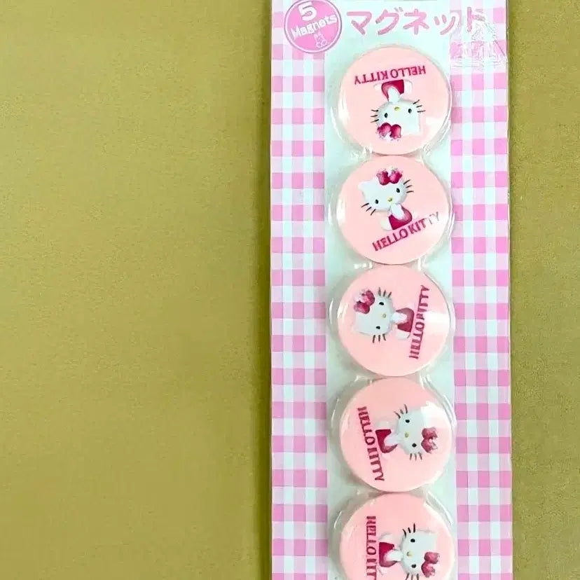 [BUNJANG] Sanrio Hello Kitty Cherry Magnetic Hooks Set / 키티 자석, 체리키티 후크, 키티 마그네틱, 체리키티