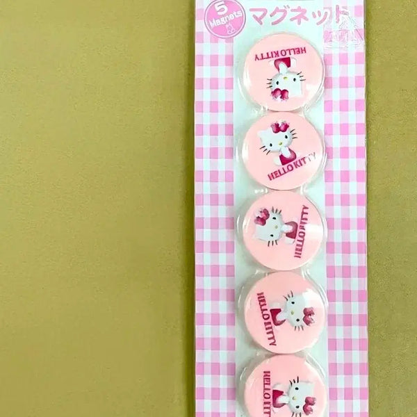 [BUNJANG] Sanrio Hello Kitty Cherry Magnetic Hooks Set / 키티 자석, 체리키티 후크, 키티 마그네틱, 체리키티