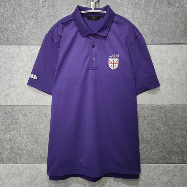 [BUNJANG] Daks Golf Men's Short Sleeve Polo Shirt Purple Size 105 / 닥스 골프 남성 반팔 카라티 (사이즈 105)