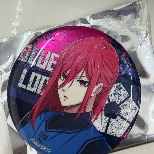 [BUNJANG] Blue Lock Beach House Metallic Can Badge Hyoma Chigiri / 블루록 비치하우스 메탈릭 캔뱃지 치기리 효마
