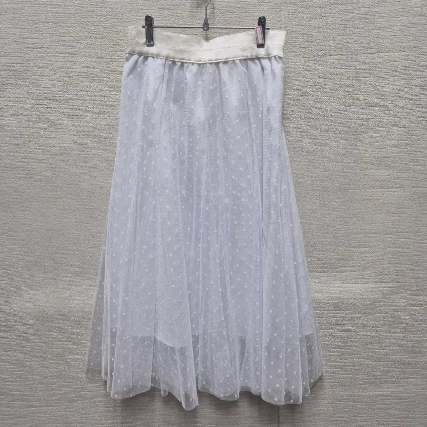 [BUNJANG] Chiffon Polka Dot Long Skirt / 자391 쉬폰 도트 롱 스커트