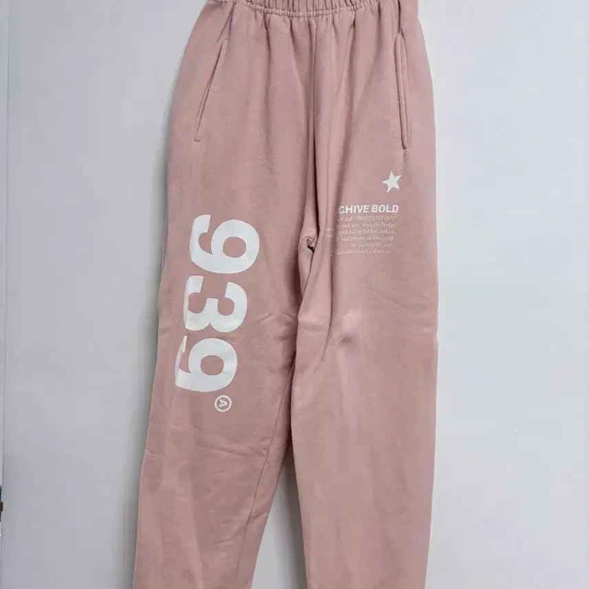 [BUNJANG] Archive Bold Pink Jogger Pants / 아카이브볼드 핑크 조거팬츠
