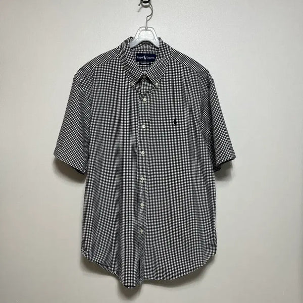 [BUNJANG] Polo Ralph Lauren Check Short Sleeve Shirt Black XL / 폴로 랄프로렌 체크 반팔 셔츠 블랙 XL