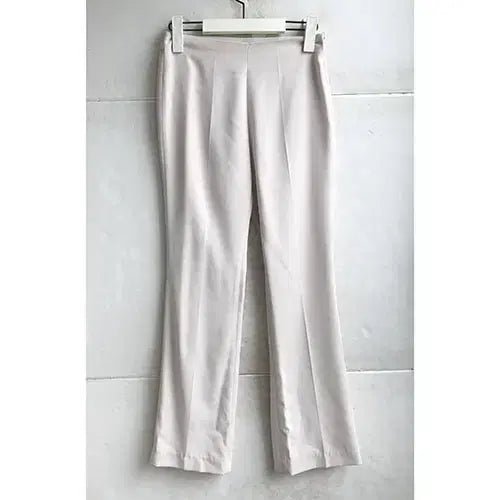 [BUNJANG] Semi-flare Stretch Pants Beige / 연베이지 스판 팬츠 - 44,날씬55/새거수준