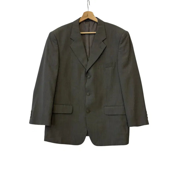 [BUNJANG] Balenciaga 3-Button Blazer Khaki Size 100 / 발렌시아가 3버튼 블레이저 카키 100 정품