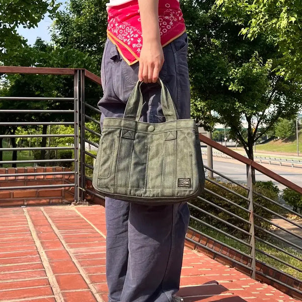 [BUNJANG] Porter Denim Tote Bag / PORTER-DENIM TOTE BAG 포터 데님 토트백