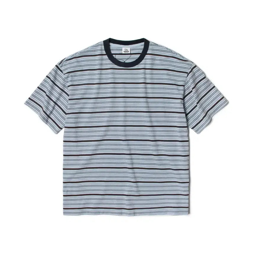[BUNJANG] Tilate Vintage Border T-shirt Blue L / 틸레이트 빈티지 보더 티셔츠 블루 L