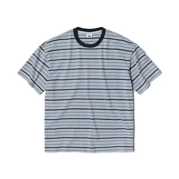 [BUNJANG] Tilate Vintage Border T-shirt Blue L / 틸레이트 빈티지 보더 티셔츠 블루 L