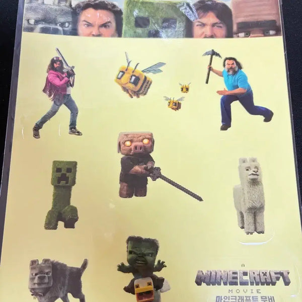 [BUNJANG] Minecraft The Movie Stickers New Product / 마인크래프트 더 무비 스티커 새상품