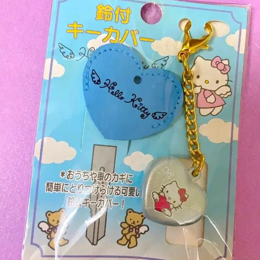 [BUNJANG] Hello Kitty Angel Keychain & Strap Set / 열쇠 키티 키링, 편지 키티 키홀더, 천사 키티, 엔젤키티 스트랩