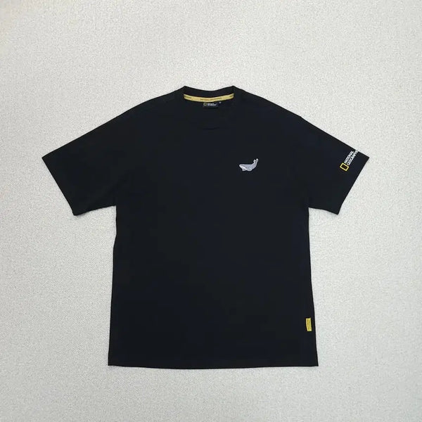 [BUNJANG] National Geographic Black Short-Sleeve T-Shirt (Unisex, Size XS) / (XS)내셔널지오그래픽 반팔티 여름 블랙 남녀공용